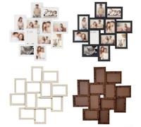 Dodici cornici per collage da 10,2 x 15,2 cm, con montaggio semplice e linguette rotanti per la sostituzione delle foto senza sforzo e l'organizzazione della memoria (colore nero)