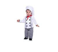 Dodici Costume Cuoco Vestito Cuoca Costume di Carnevale primi passi 10-36 mesi (Cuoco, 13/18 mesi)