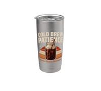Dodici ore Minimo Cold Brew Pazienza Caffè Bicchiere termico in acciaio inox doppia parete