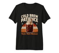 Dodici Ore Minimo Cold Brew Pazienza caffè Maglietta Premium