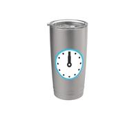 Dodici Orologio Quadrante Dodici Orologio Costume Bicchiere termico in acciaio inox doppia parete