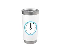 Dodici Orologio Quadrante Dodici Orologio Costume Bicchiere termico in acciaio inox doppia parete