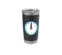 Dodici Orologio Quadrante Dodici Orologio Costume Bicchiere termico in acciaio inox doppia parete