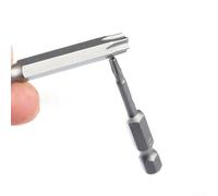 Dodici pezzi magnetizzati per la collezione di punte Torx, ogni pezzo è lungo cinquanta millimetri e si adatta a una gamma di utensili elettrici comprese le dimensioni da a T40