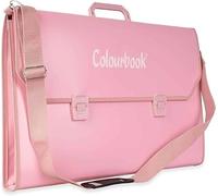 Dodici Valigetta con Tracolla Scolastica 35x50 cm - Doppia Chiusura, Polionda, Porta Disegni (Rosa)