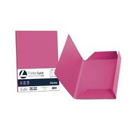 Dodici12 Cartellina a tre lembi in cartoncino Bristol 200gr Rosa ciclamino A4 245x345mm 3 lembi