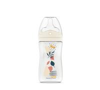 DODIE Biberon - Ciuccio multiuso anti-coliche, 270 ml, colore: rosa, 3 mesi