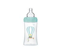 Dodie, Biberon Anticolica Sensation+, Verde Aria, 270 ml, da 0 a 6 Anni, Tettarella Piatta, Flusso Medio Piccola, Petite