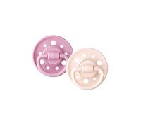 DODIE Ciuccio rotondo GAIA Tutina per bambini, 0-6 mesi, rosa, confezione da 2