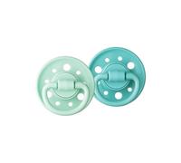 Dodie Set 2 Lecca-Lecca Rotondi Gomma Naturale 6-36 Mesi Verde/Verde Pastello - Prodotti Bimbi