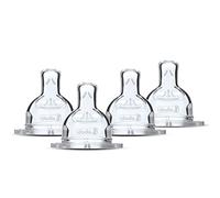 Dodie Set di 4 tettarelle piatte anti-colica Sensation Portata 5 - speciale