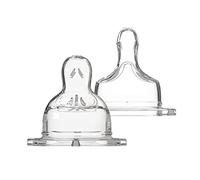 Dodie, Tettarella Piatta, in Silicone, per Collo Largo Sensation+, dai 6 mesi, Flusso grande, Speciale per Liquido Denso