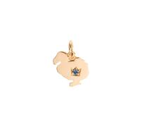 DoDo 30th Anniversary Charm DMC4015DOD30ZS09R - 9K Rose Gold with Blue Sapphire