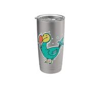 Dodo Bird dall'Africa Mauritius Bicchiere termico in acciaio inox doppia parete