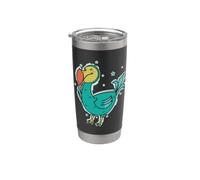 Dodo Bird dall'Africa Mauritius Bicchiere termico in acciaio inox doppia parete