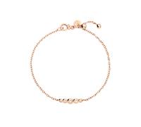 DoDo Bollicine Bracelet DBC4004BOLLIDB09RXXL - 9K Rose Gold with 3 White Diamonds (0.09 ct), Size XXL
