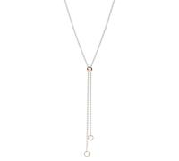 DoDo Bollicine Necklace DCC0003BOLLI0009A80 - 80cm Sterling Silver & 9K Rose Gold Beads