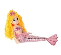 DODO D'AMOUR - Bambola in chiffon sirena - Peluche - 205572 - Colore casuale - Doudou - Giocattolo per bambini - Regalo - 55 cm x 15 cm - da 18 mesi
