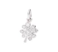DoDo DMB9036FOURSDB0OB Four-Leaf Clover Charm - 18K White Gold & Diamonds