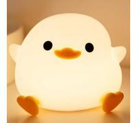DoDo Duck Luce Notturna Allattamento Dimmerabile, Lampada Paperella Silicone Animali USB Ricaricabile con Sensore Tattile Funzione Timer, Decorazione Regali per Ragazzi, Ragazze, Bambini, Camera Letto