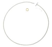 DoDo Essentials Necklace DC94001CHAIN000OA - 40cm Sterling Silver Chain with 18K Yellow Gold Ring