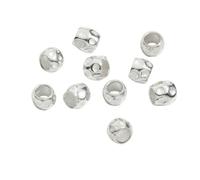 DoDo Granelli Silver Components DUB4002GRA10000AG - Set of 10 Sterling Silver Beads