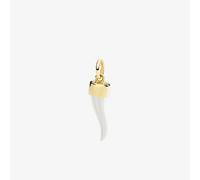 Dodo Horn Charm - Sterling Silver and 9kt Yellow Gold