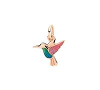DoDo Hummingbird Charm DMC5008-COLIB-EMX9R - 9K Rose Gold & Enamel Pendant