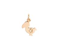 DoDo Junior Charm DMC4014JUN30DB09R - 9K Rose Gold with 0.01 ct White Diamond, 30th Anniversary Edition