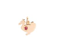 Dodo Lady Charm DMC4016LAD30RY09R - 9K Rose Gold with Ruby Accent
