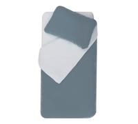 Mon PTIT Dodo - Parure copripiumino 75 x 120 cm + federa 35 x 45 cm Ocean/Light Blue