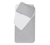 DODO Mon PTIT - Set copripiumino 100 x 140 cm + federa 40 x 60 cm, colore: Bianco/Mouse