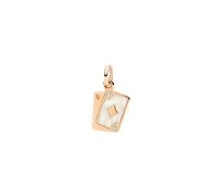 Dodo Playing Cards Charm DMC5001CARDSEPB9R - 9K Rose Gold with Enamel