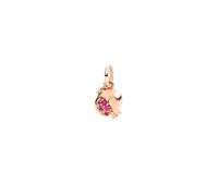 Dodo Pomegranate Charm DMC5006POMEGRY09R - 9K Rose Gold with Rubies