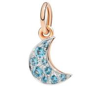 DoDo Precious Moon Charm DMB8045MOONS0OY9R - 9K Rose Gold with Swiss Blue Topaz