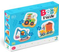 Dodo puzzle per bambini trasporti 3 in 1 (2, 3, 4 pezzi)