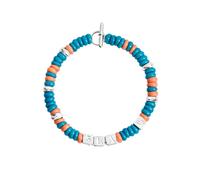 DoDo Rondelle Tēnaka Bracelet DBC4003RONDEOTCAGS - 925 Sterling Silver & Recycled Plastic, Size S