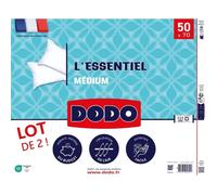 DODO Set 2 Cuscini Medi - THE ESSENTIAL - 50x70 cm - 100% Poliestere