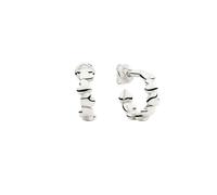 DoDo Silver Heart Hoop Earrings DOC5000HEART000AG - 925 Sterling Silver