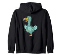 Dodo Uccello con Occhiali e Libro Felpa con Cappuccio