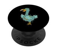 Dodo Uccello con occhiali e libro PopSockets PopGrip Adesivo