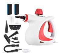 Dodorado Steam Cleaner, Dodorado Handheld Steamer, Handheld Portable Steam Cleaner for Tile, Grout, Windows, Bathrooms, Kitchens, Fabric Steaming Tools (Red)