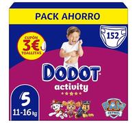 Dodot Pannolini Bambino Activity Taglia 5, 152 Pannolini, 11kg-16kg, Il nostro n1 in assorbimento e comfort