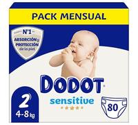 Dodot Pannolini Bambino Sensitive Taglia 2, 80 Pannolini, [diapersNappyWeight], Il nostro n1 in Protezione della Pelle