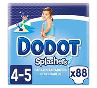 Dodot Pannolini Bambino Splashers Baby Shark, Taglia 4 (9-15 kg), 88 pannolini,Costumi da bagno usa e getta, Protezione Anti-perdite In Acqua