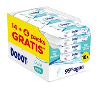 Dodot Salviette Pure Aqua per Neonato, 864 Salviette (18 confezioni da 48 unità), Aiuta A Ripristinare Il PH Naturale Della Pelle, 99% Acqua, Senza Plastica
