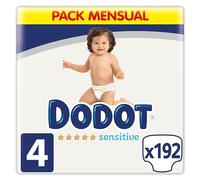 Dodot Sensitive, Pannolini, Misura 4 (9-14 kg), Confezione da 192 pezzi
