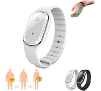 Doduiu GFOUK - Braccialetto ultrasonico in titanio, per disintossicazione dell'equilibrio energetico, unisex, per adulti e appassionati di fitness, taglia unica, colore: bianco