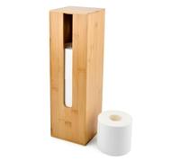 DODUOS Organizzatore Quadrato per Rotoli di Carta in Bambù, Portarotolo da Cucina Legno Contenitore Carta Igienica Portabiancheria Legno Porta Carta Lgienica