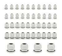 DODUOS Set di pressacavi da 44 pezzi IP68, Pressacavi regolabili M12, M16, M20, M25, M32, Plastica di nylon, Bianco